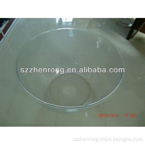 round shaped special design thick vacuum forming clear plastic part